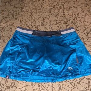 blue wilson tennis skirt